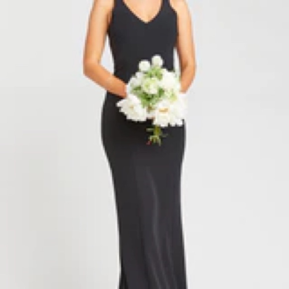 Show Me Your Mumu- Morgan Gown - Black Stretch Crepe - size large